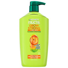 Garnier Fructis front packaging showing product benefits and size
