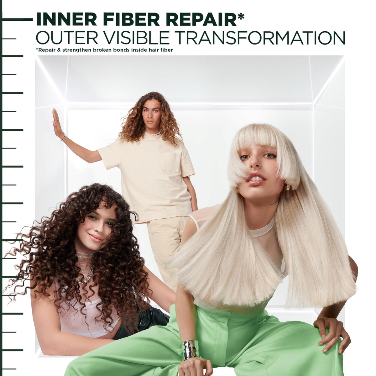 Garnier Fructis on bathroom shelf staging cruelty-free beauty routine