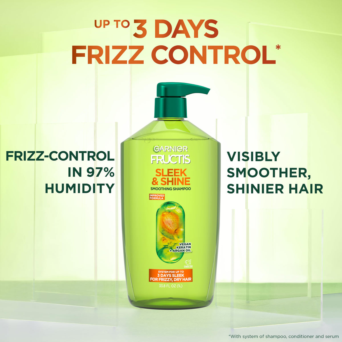 Garnier Fructis argan oil close-up highlighting nourishing ingredient
