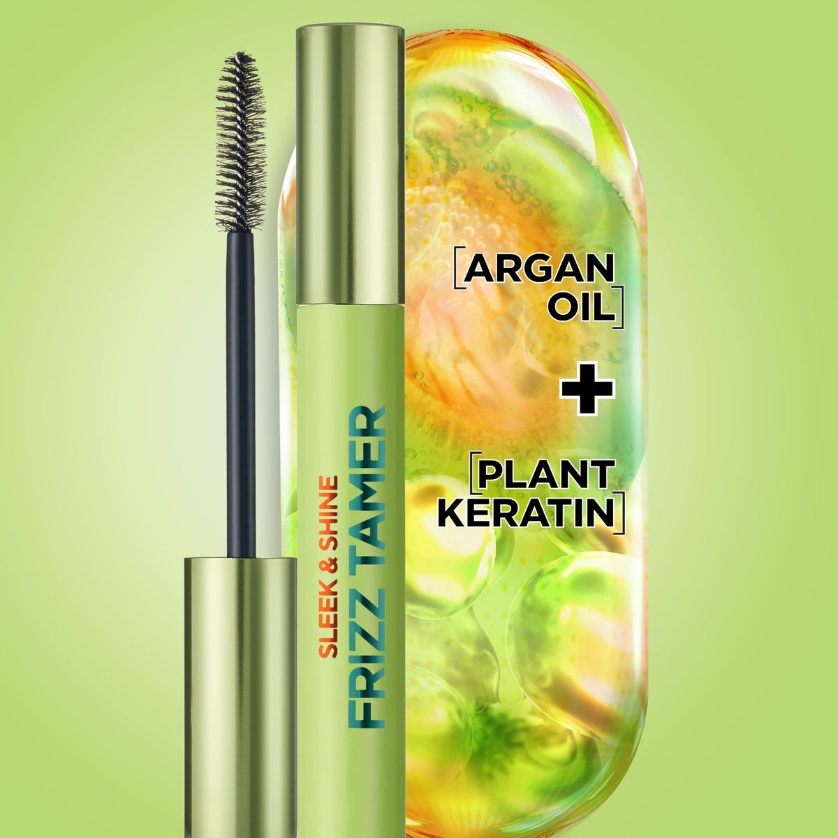 Garnier Fructis argan oil and plant keratin visual showing conditioning benefit