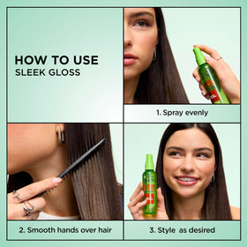 Garnier Fructis ingredient label showing argan oil and fruit micro-waxes benefits