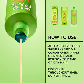 Garnier Fructis size comparison with a common bottle to show XL value quantity