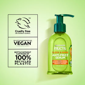 Garnier serum in a bag illustrating travel-friendly quick touch-ups