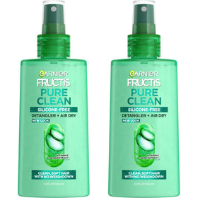 Garnier Fructis Pure Clean front packaging showing bottle and label, highlights gentle formula