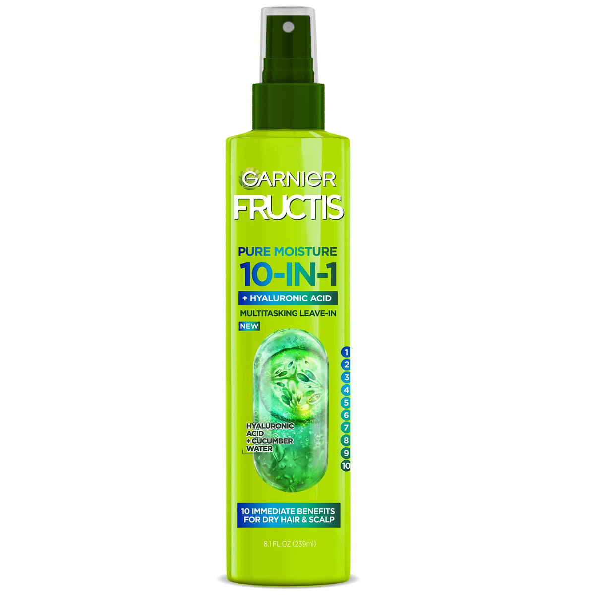 Garnier Fructis front packaging showing product name and benefits for easy identification