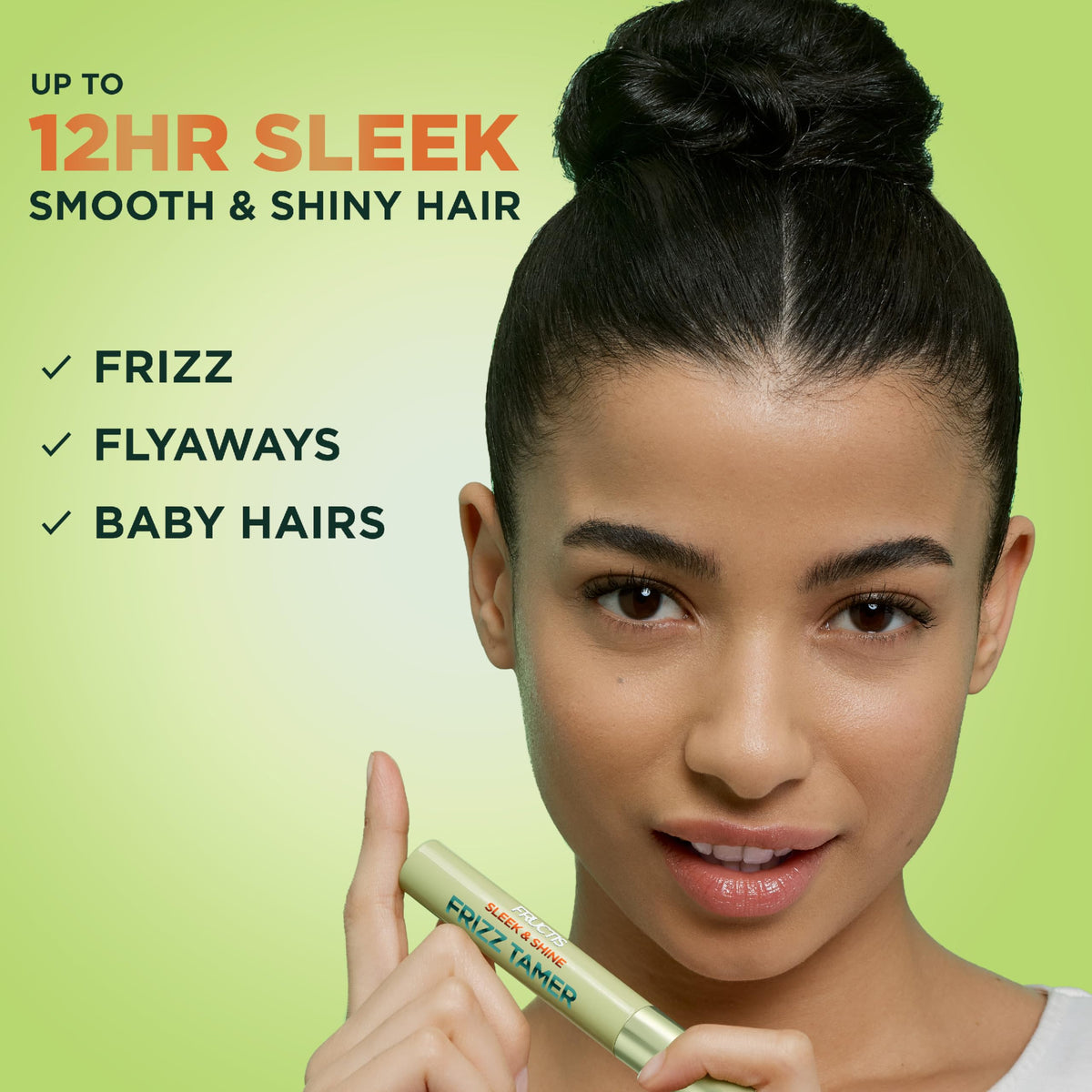 Garnier Fructis serum texture close-up highlighting lightweight finish
