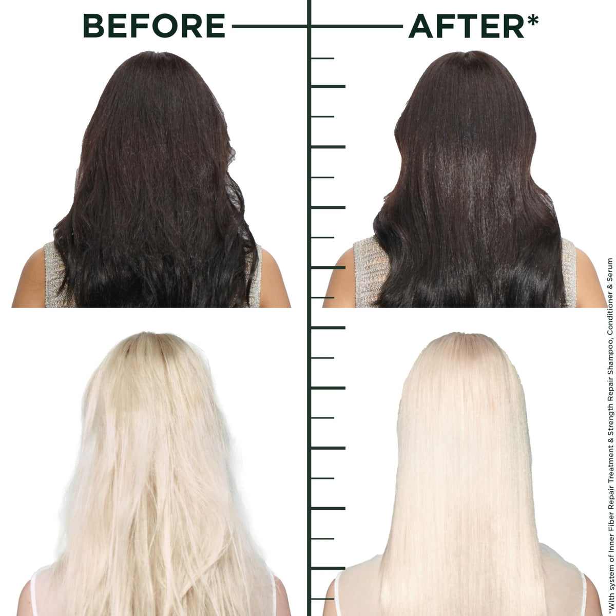 Garnier Fructis back label close-up showing ingredients and usage