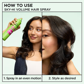 Garnier bottle held in hand to show size and travel-friendly volume