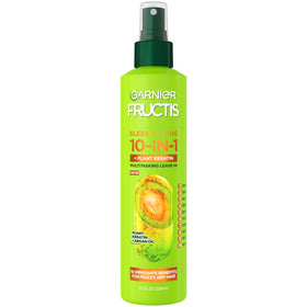 Garnier Fructis front packaging showing product benefits and sleek bottle design