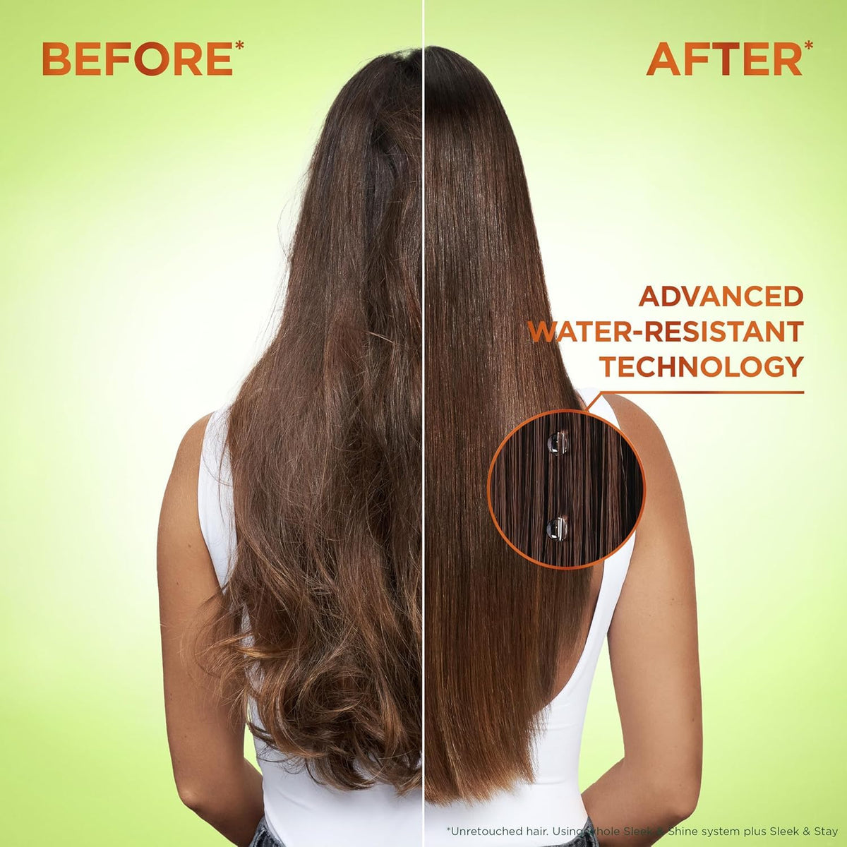 Garnier Fructis travel-size shampoo and conditioner ready for packing