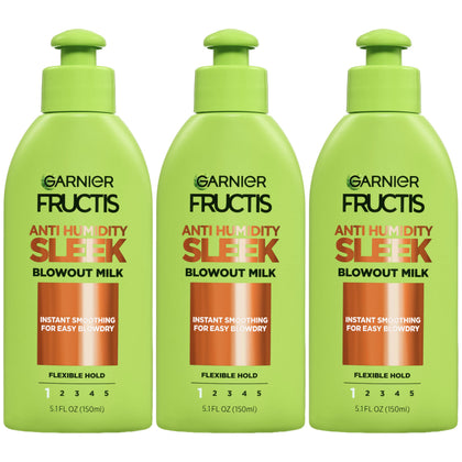 Garnier Fructis front packaging showing product benefits and compact bottle