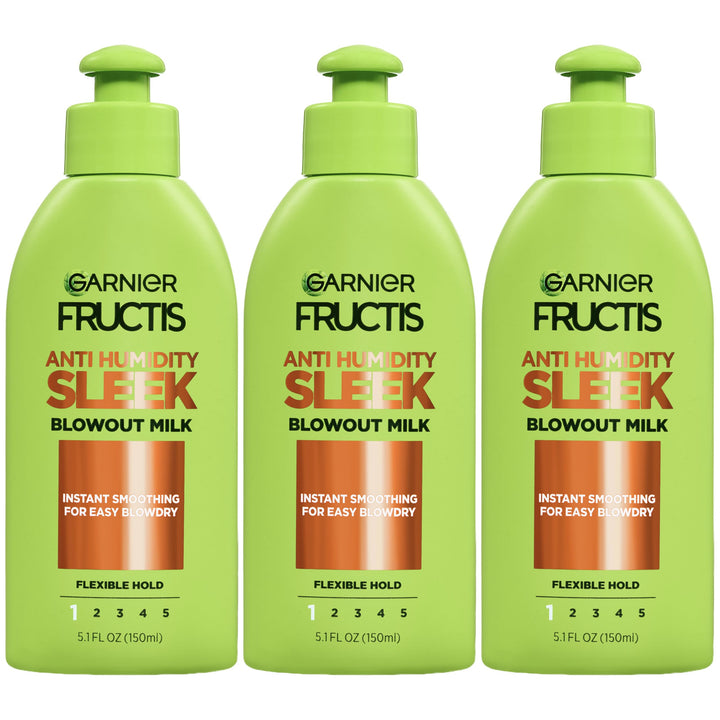 Garnier Fructis front packaging showing product benefits and compact bottle