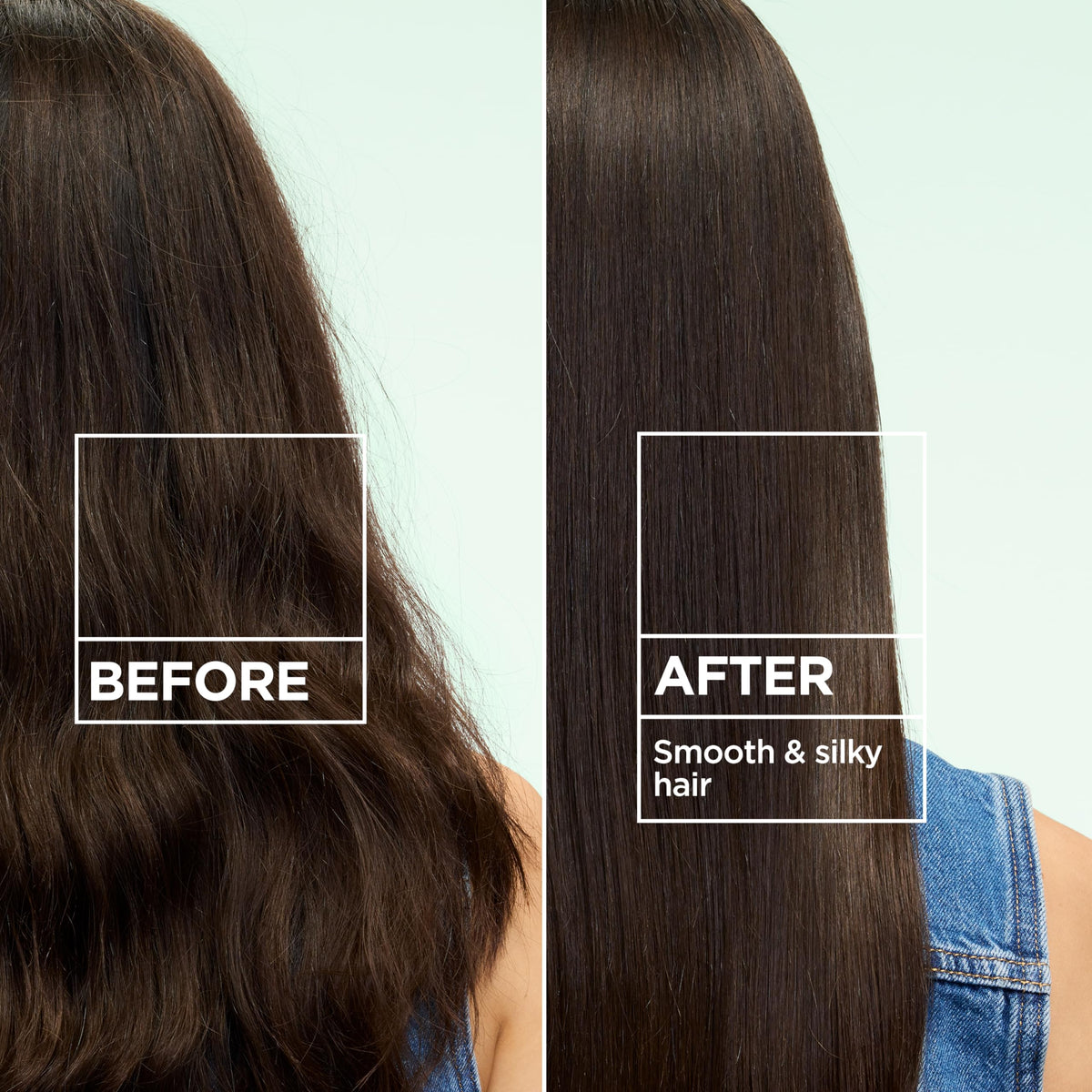Garnier Fructis smoothing milk texture on hand demonstrating lightweight feel