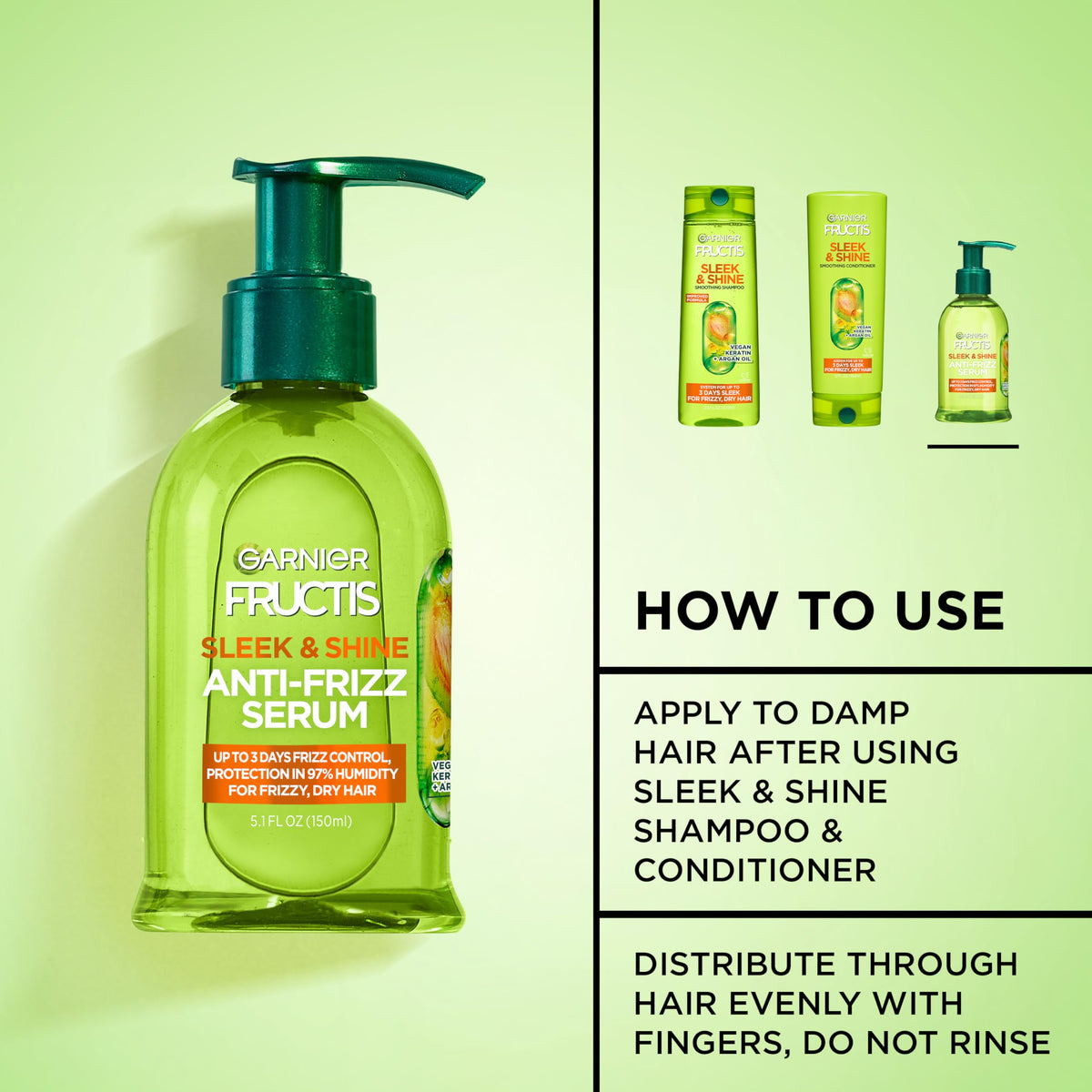 Garnier serum on hand showing lightweight non-greasy texture