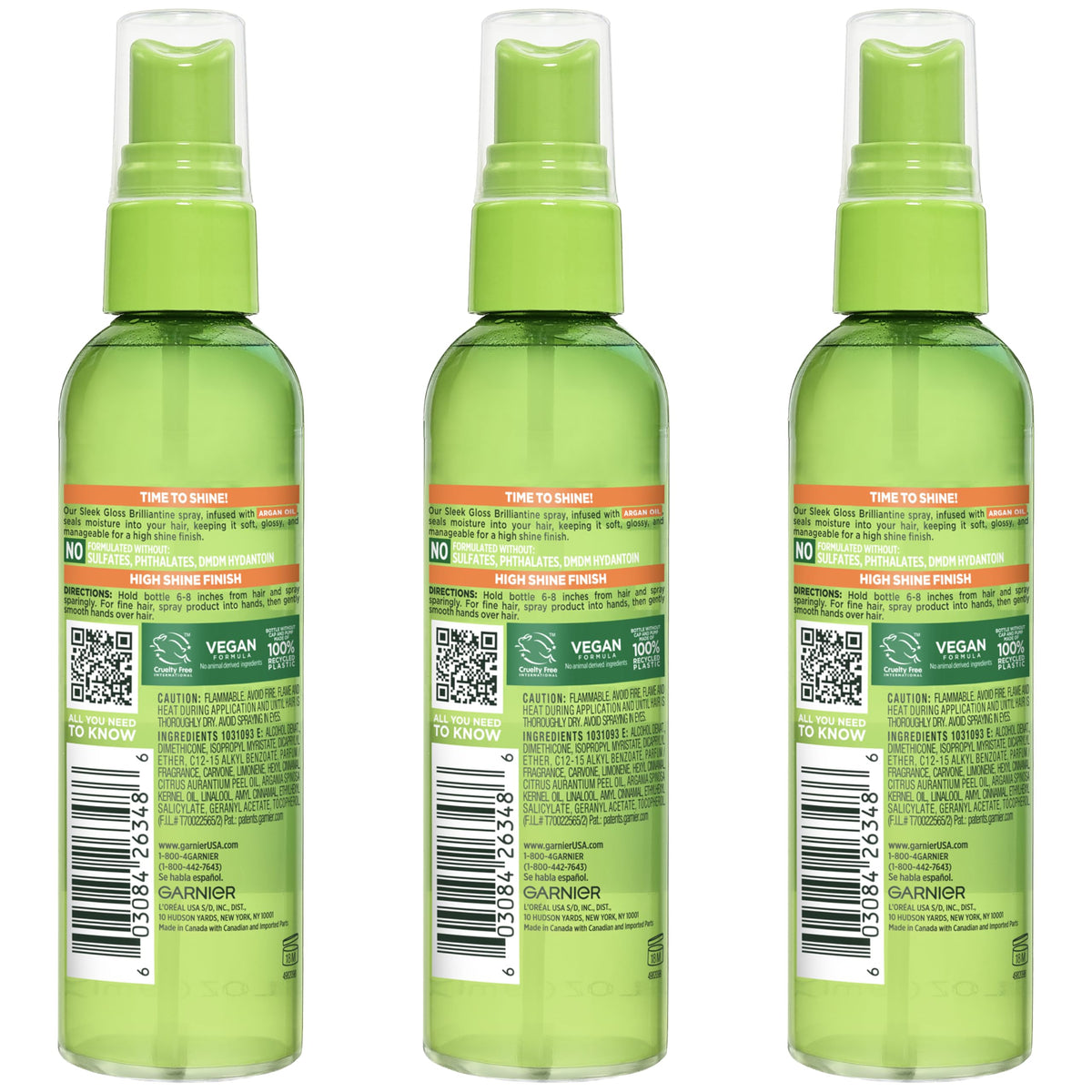 Garnier Fructis three pack group shot highlighting value and consistent finish