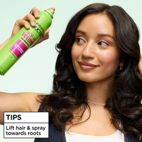 Garnier styling setup on bathroom counter showing everyday use convenience