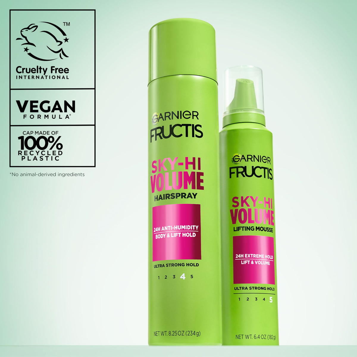 Garnier model tilting head to show lifted roots and natural movement