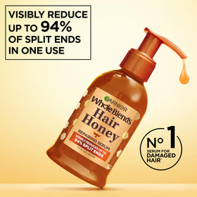 Garnier honey-like serum texture closeup illustrating lightweight spreadability