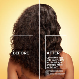 Garnier back label with ingredients list and usage instructions visible