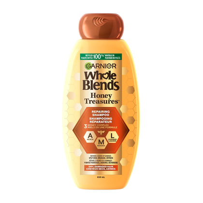 Garnier bottle front view showing label and 22 fl oz size for visible value