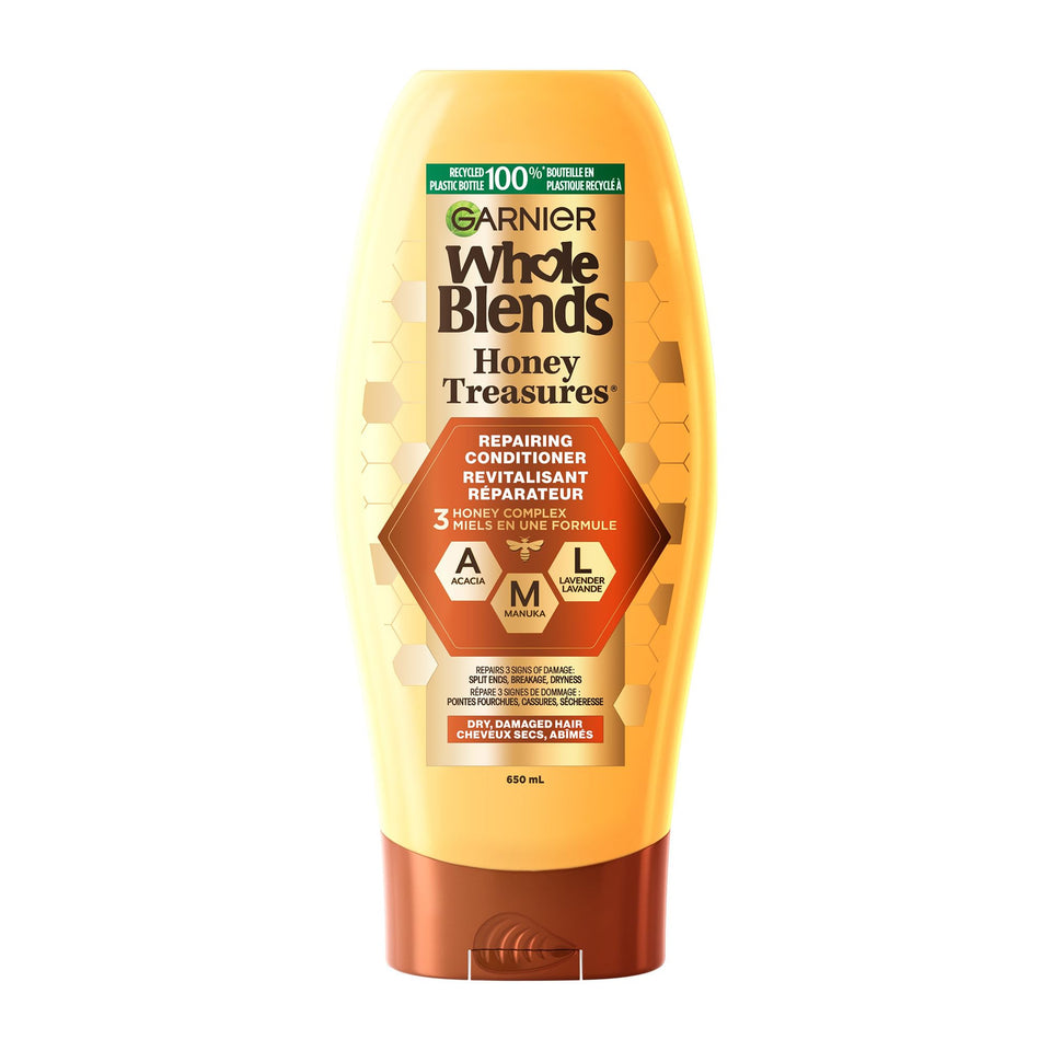 Garnier Honey Treasures front packaging showing 22 fl oz and product benefit