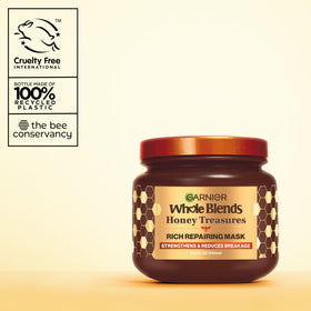 Garnier placed on bathroom shelf in lifestyle scene for routine