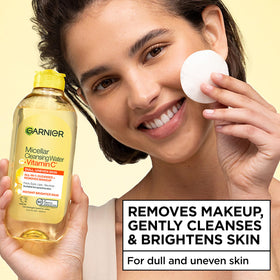Garnier back label close-up highlighting ingredients and usage instructions for safe use