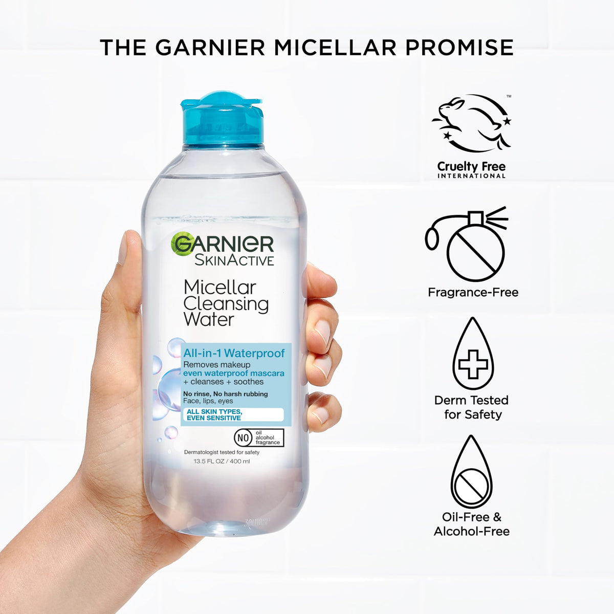 Garnier back label showing ingredients and usage instructions
