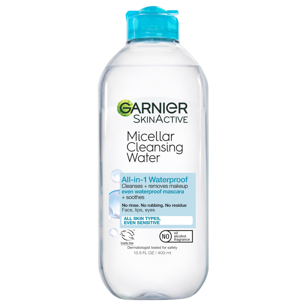 Garnier front label showing product name and benefits