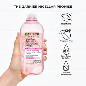 Garnier product label and claims, emphasizes vegan and cruelty-free benefits