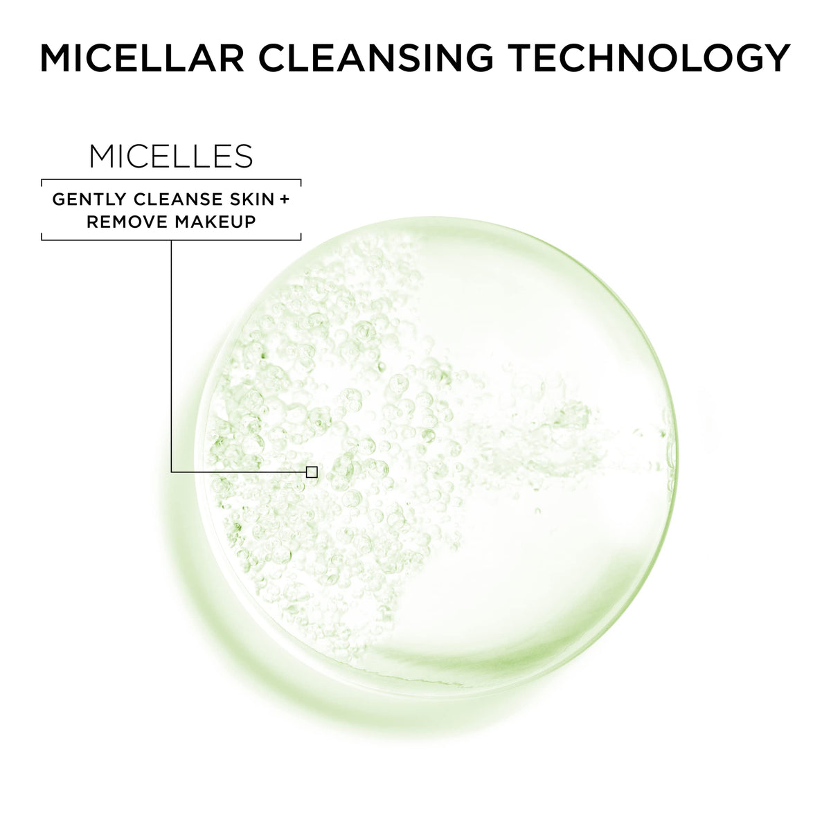 Garnier 400ml bottle beside a hand to show scale and travel-friendly size