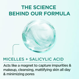 Garnier micellar texture on cotton pad demonstrating effective makeup lift