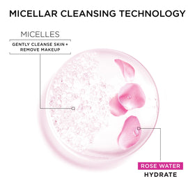 Garnier removing makeup with cotton pad, shows gentle effective cleansing