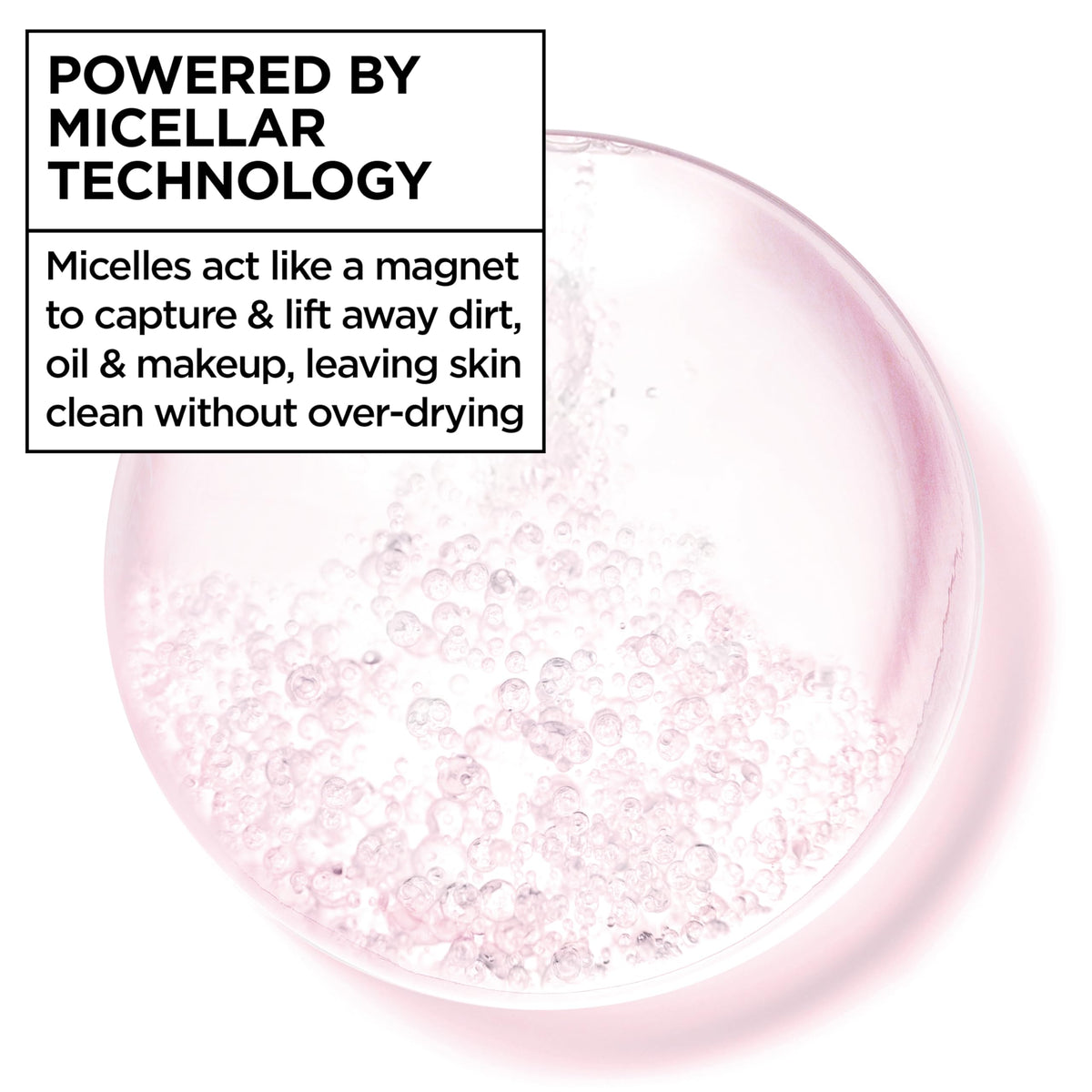 Garnier micellar water label close-up showing ingredient claims, reassurance for sensitive skin