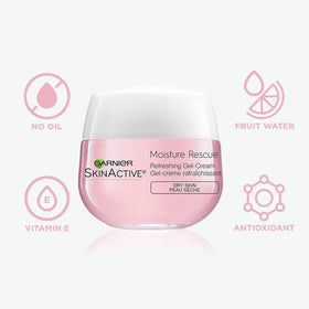 Garnier gel-cream close-up texture revealing lightweight, water-light consistency