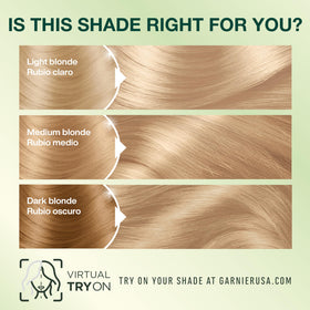 garnier Nutrisse application in progress on dry hair, shows easy at-home process