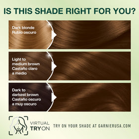 Garnier Nutrisse application in progress applied to dry hair for even coverage