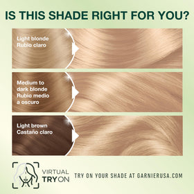 Garnier Nutrisse being applied to dry hair for full gray coverage