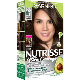 Garnier Nutrisse front box showing shade and benefits for informed choice