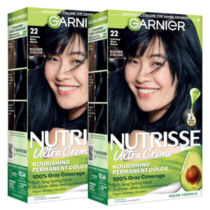Garnier Nutrisse front box showing shade and benefits for easy selection