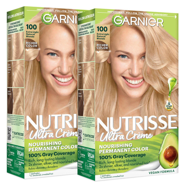 Garnier Nutrisse front packaging showing shade and benefits