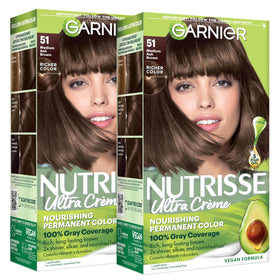 Garnier front packaging showing shade 51 and kit contents for clear selection