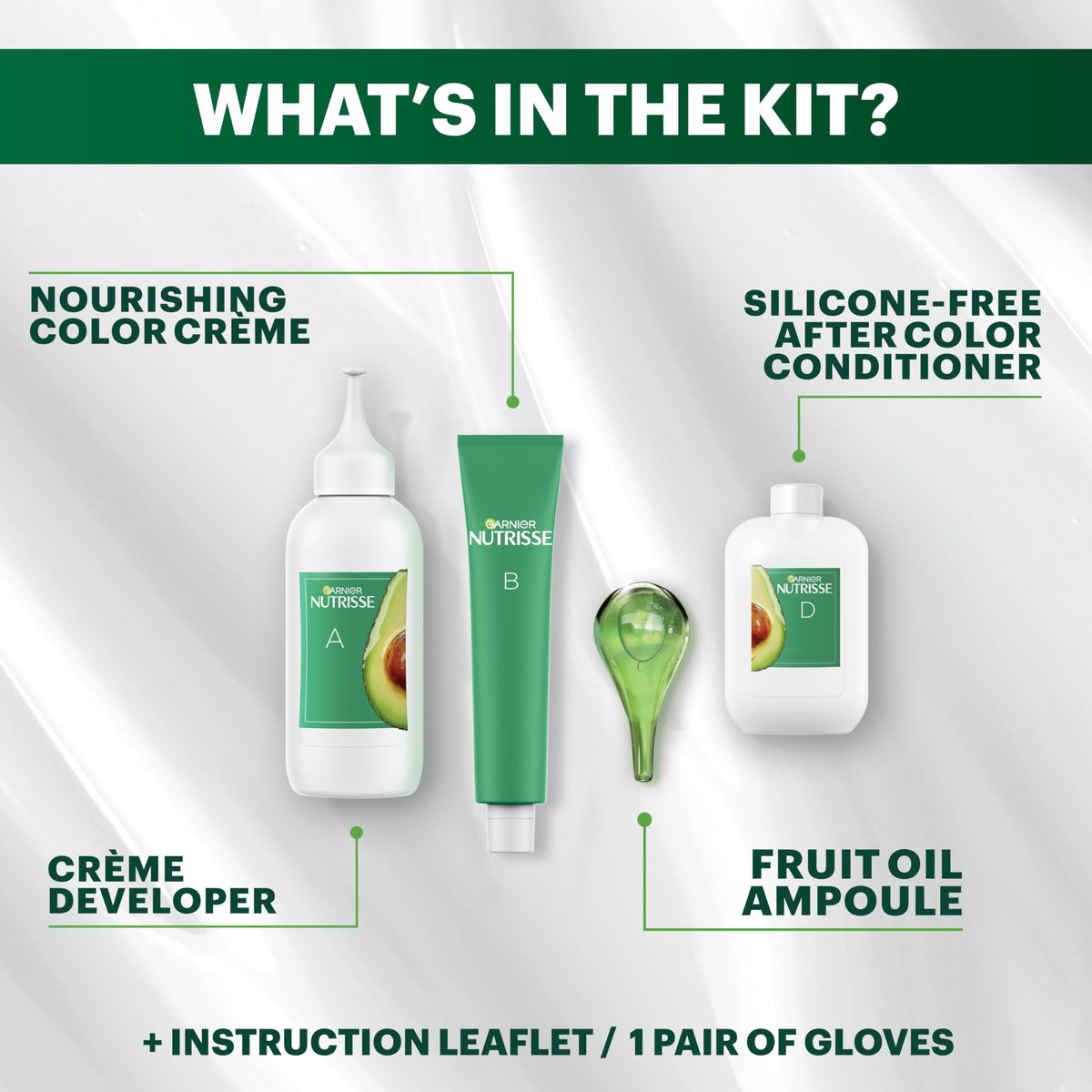 Garnier Nutrisse lifestyle bathroom setup for convenient at-home coloring