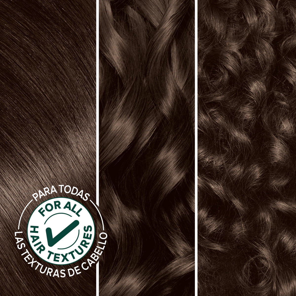 Garnier oil ampoule close up showing five plant oils nourishing hair during color