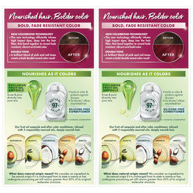 Garnier Nutrisse RP1 box next to ruler to show coverage and size