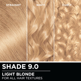 Garnier Olia model applying color to roots demonstrating ease
