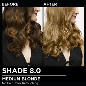 gloved hands applying Garnier Olia for precise at-home application benefit