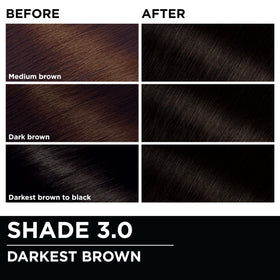 Garnier Olia being applied at the root for reliable gray coverage