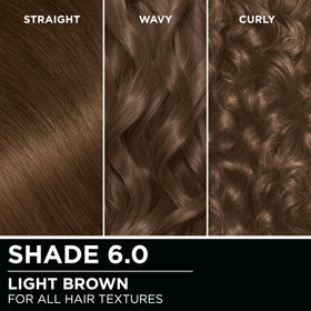 Close-up of hair strand texture after Olia treatment showing glossy finish