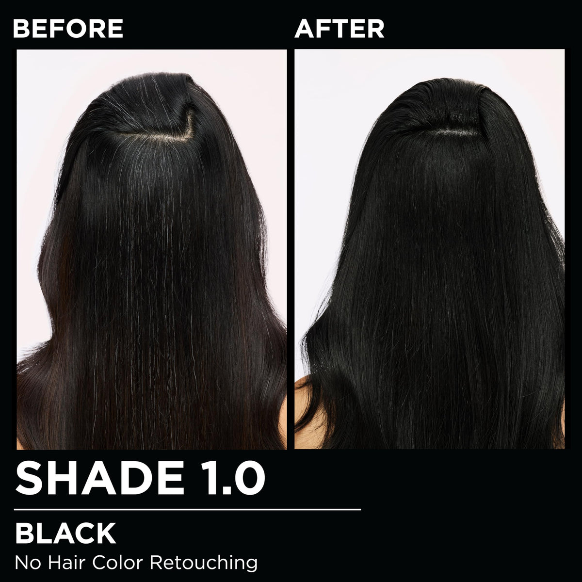 Garnier Olia being applied to hair demonstrating even coverage